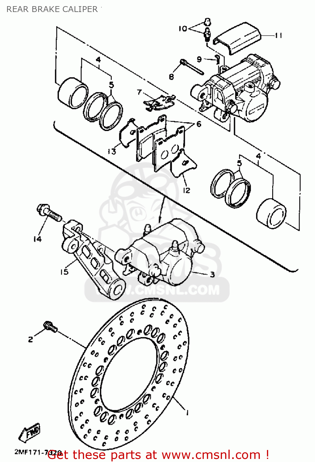 yamaha fz disc brake caliper price