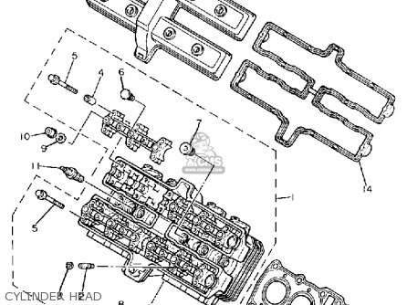 Yamaha FZR400 GENESIS 1989 (K) USA parts lists and schematics