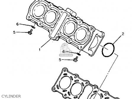 Yamaha FZR400 GENESIS 1989 (K) USA parts lists and schematics