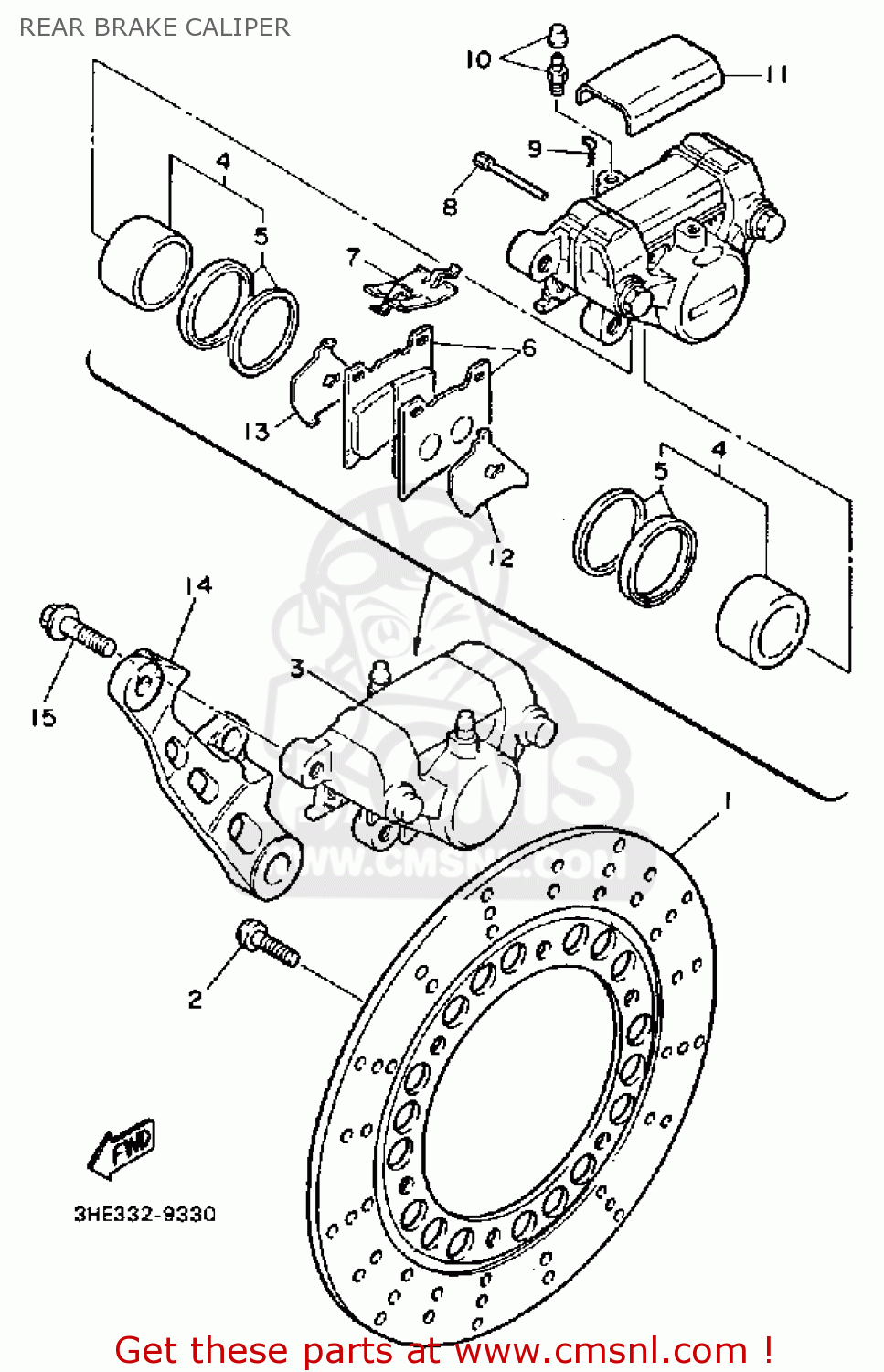 yamaha fz front brake caliper price