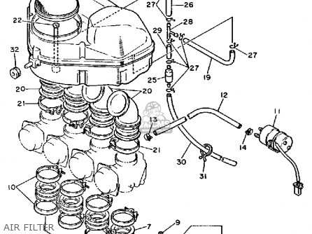 Yamaha FZR750R 1987 USA parts lists and schematics
