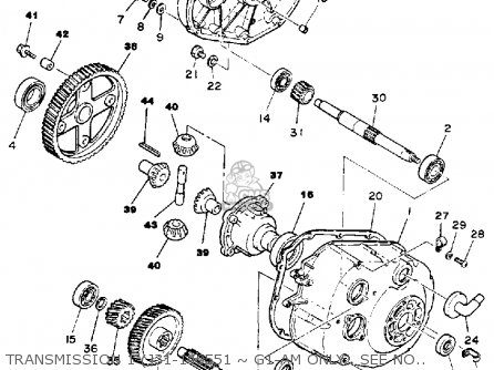 Yamaha G1-AM GOLF CAR 1985-1986 parts lists and schematics