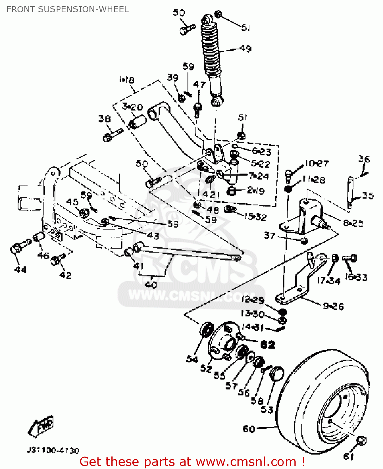 Yamaha G1-em5 Golf Car 1985 Front Suspension-wheel - Buy Original Front 