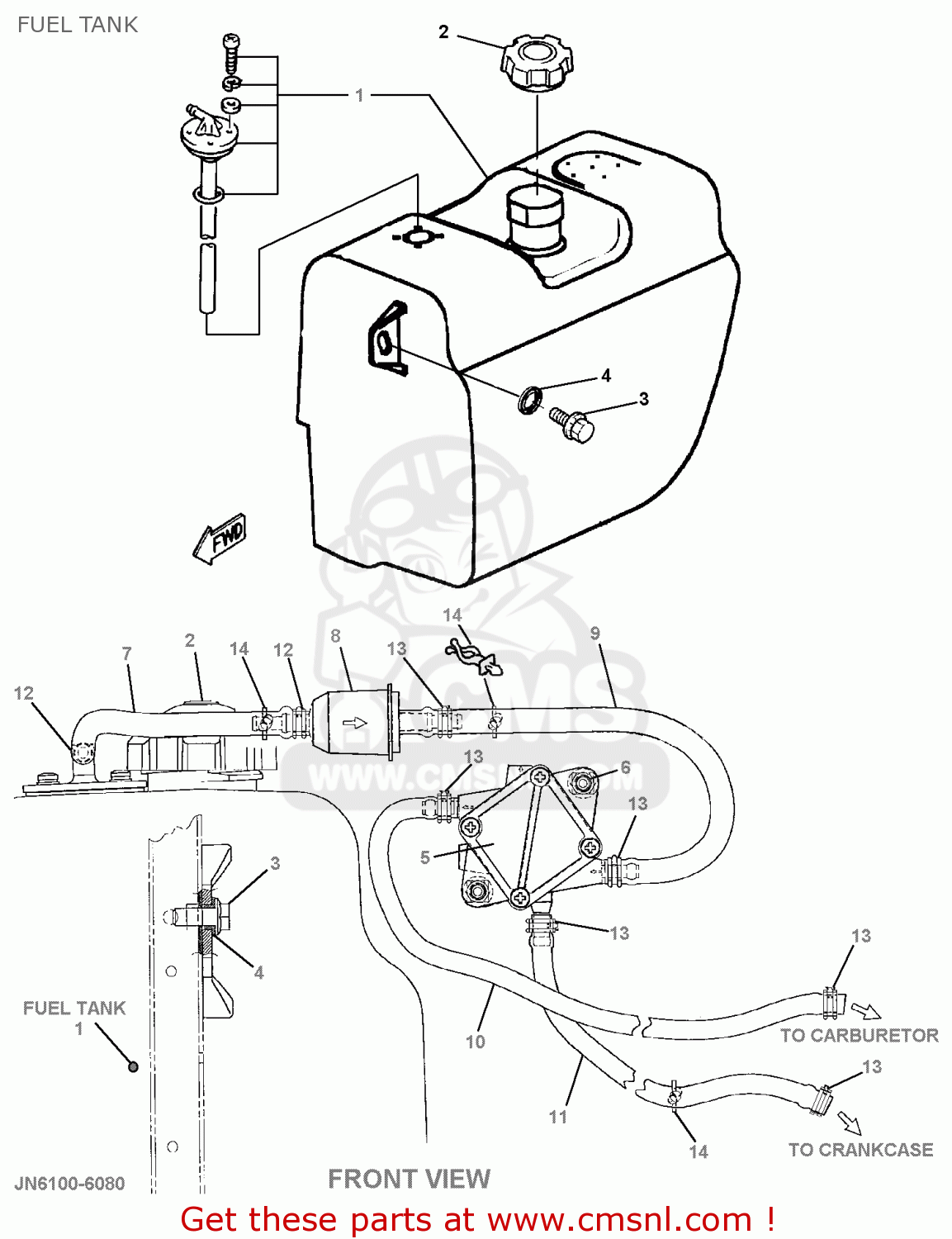 Yamaha G16-ap/ar 1996/1997 Fuel Tank - schematic partsfiche yamaha xj600 wiring diagram 