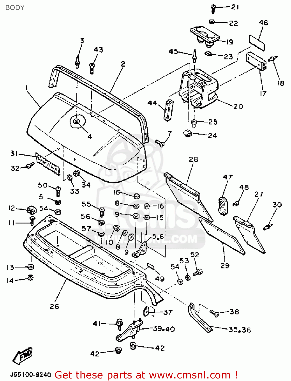 Yamaha G2 Golf Cart Parts Diagram