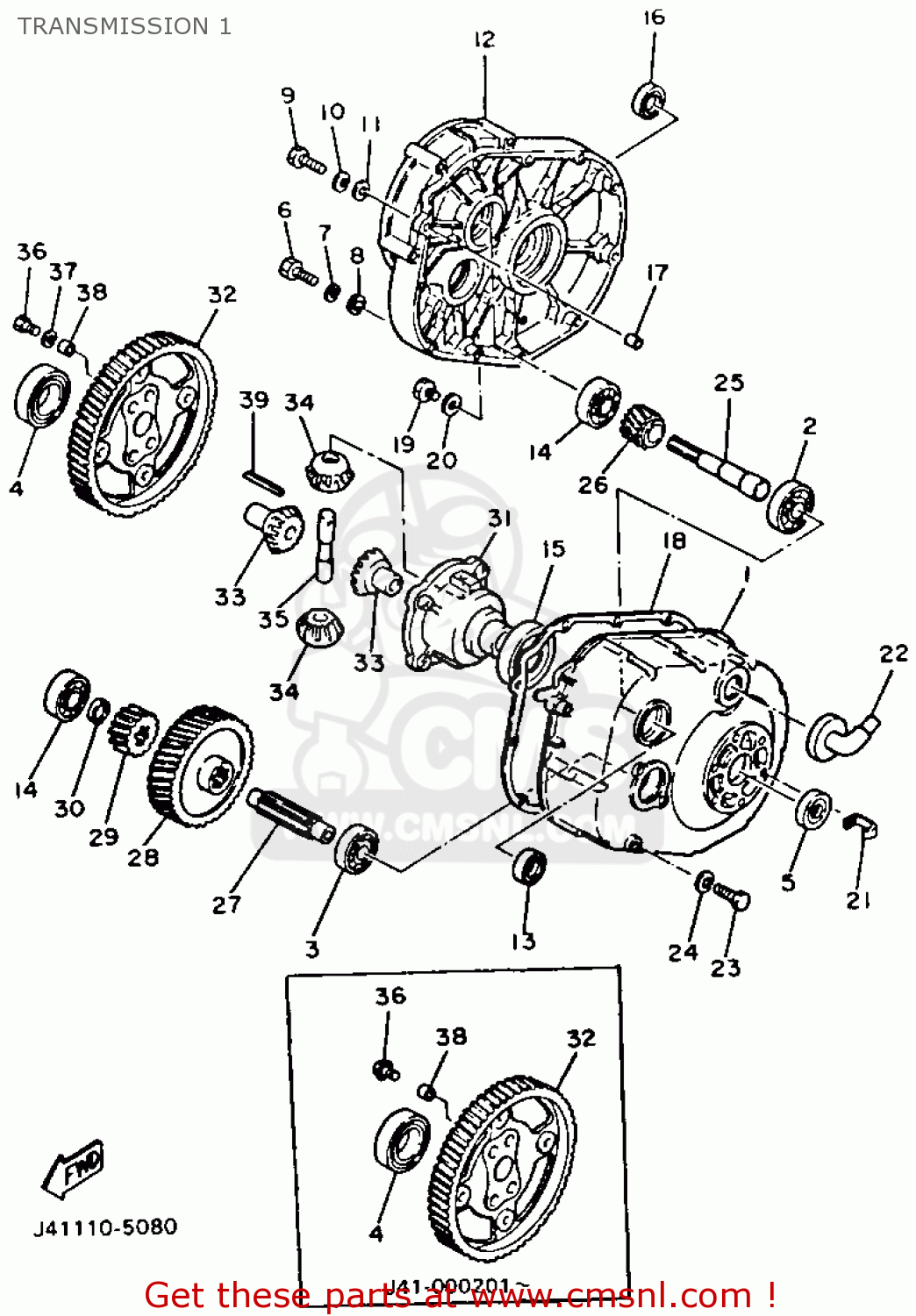 Yamaha G2-E 1985/1986 TRANSMISSION 1 - buy original TRANSMISSION 1 ...