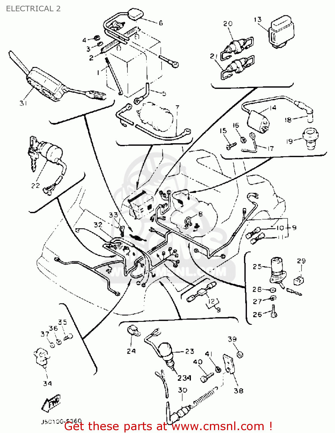 1991 Yamaha G5 Wiring Diagram Gas