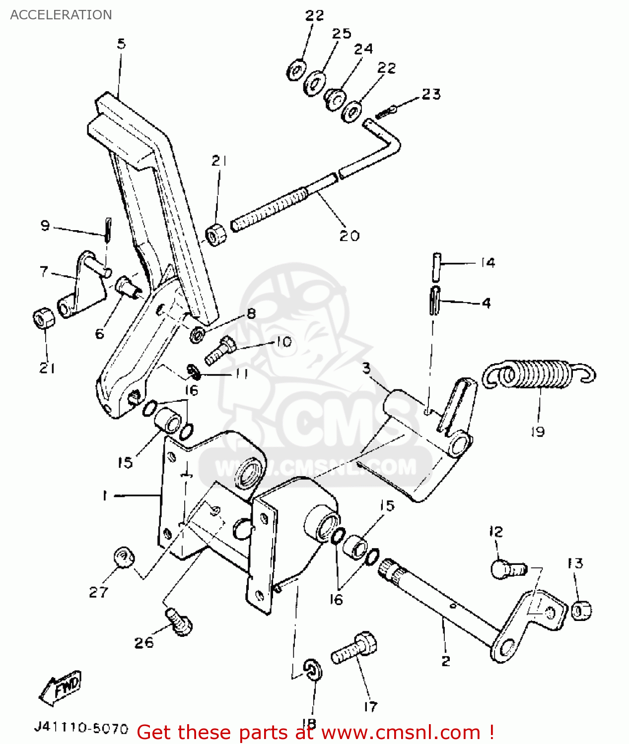 Yamaha G9-EH1 1992 ACCELERATION - buy original ACCELERATION spares online