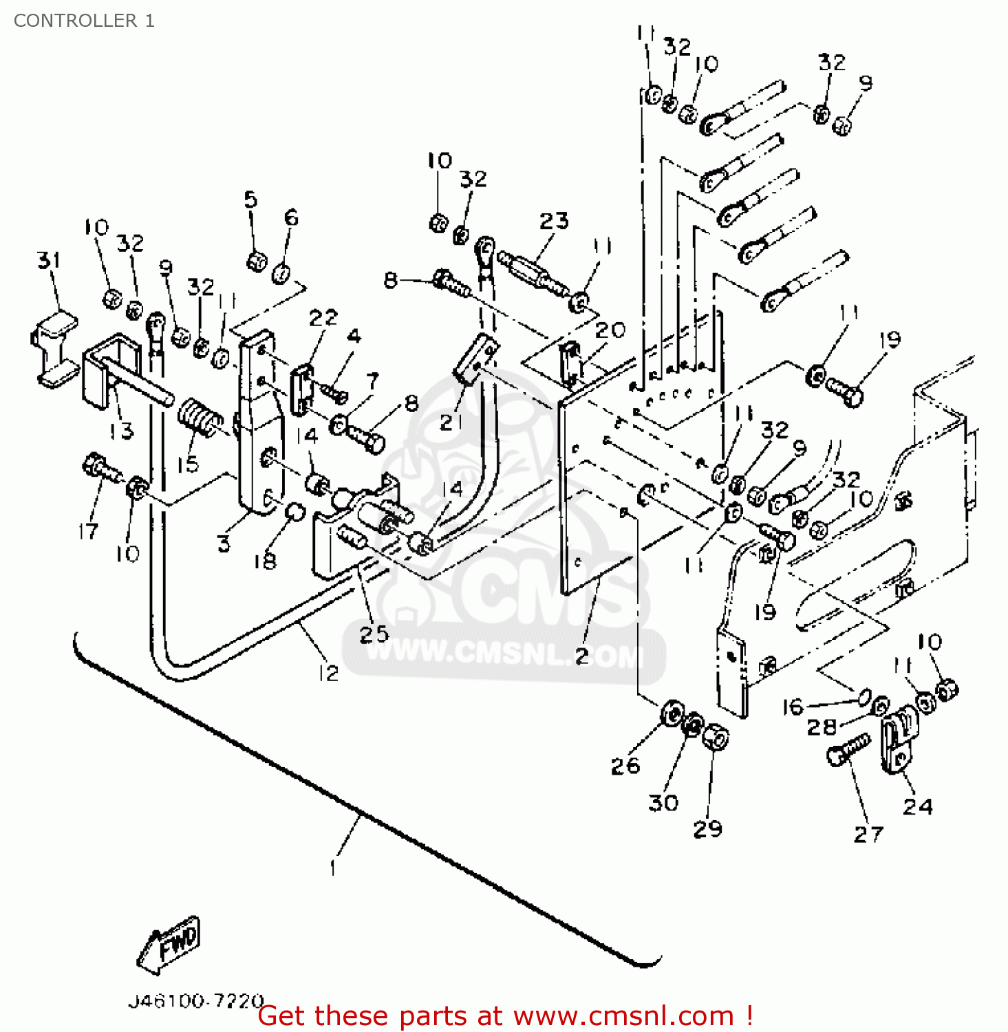Yamaha G9EH1 1992 CONTROLLER 1 buy original CONTROLLER 1 spares online