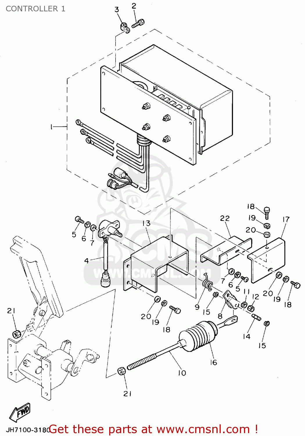 Yamaha G9EK 1994 CONTROLLER 1 buy original CONTROLLER 1 spares online