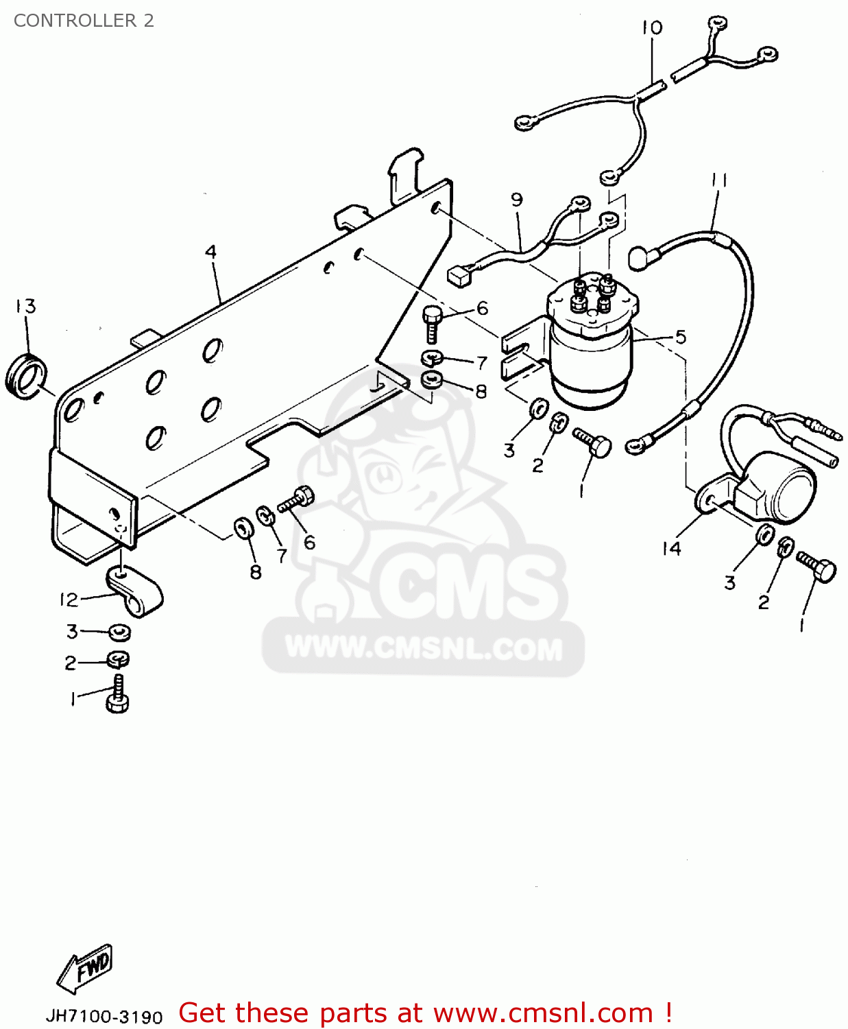 Yamaha G9EK 1994 CONTROLLER 2 buy original CONTROLLER 2 spares online