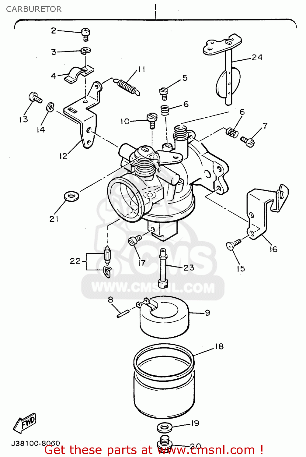 Yamaha Yamaha G9AG 1991 parts lists and schematics