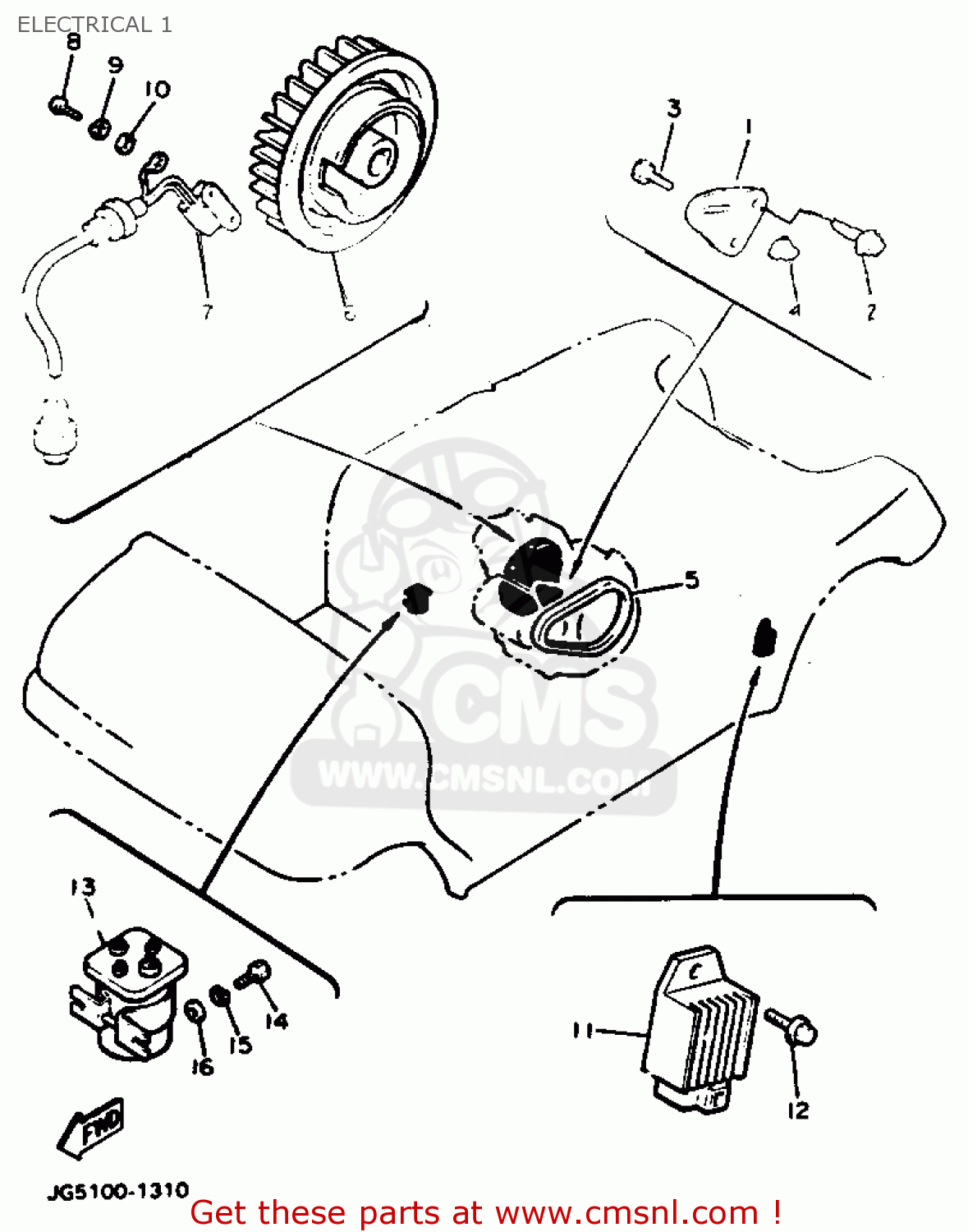 Yamaha Yamaha G9AG 1991 parts lists and schematics