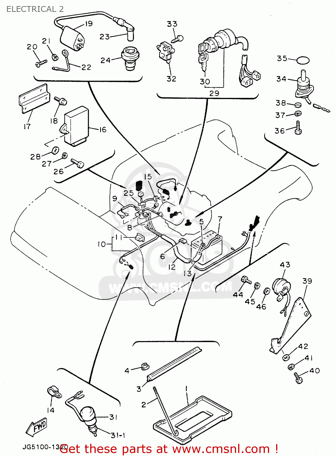 Yamaha Yamaha G9AG 1991 parts lists and schematics