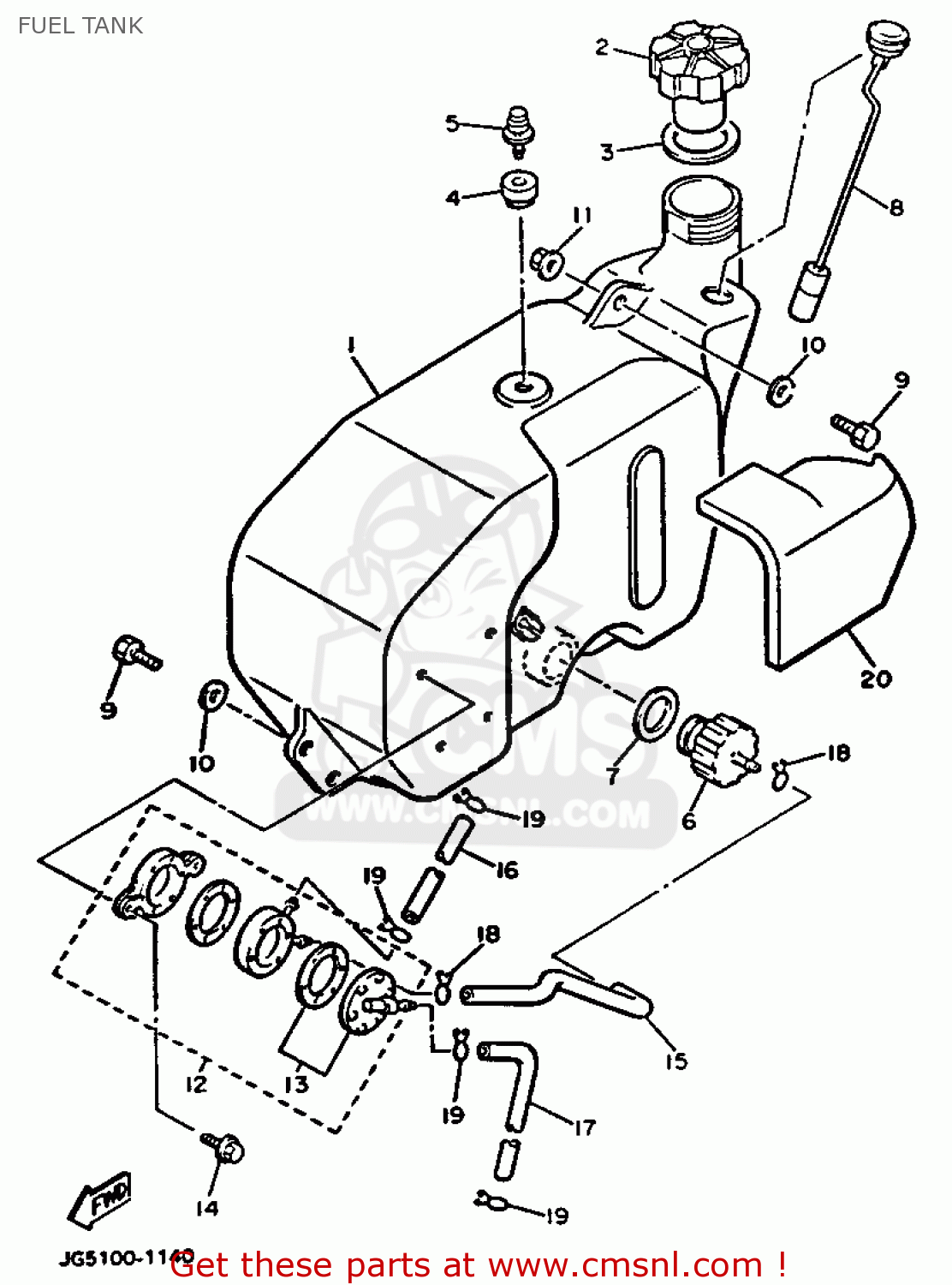 Yamaha Yamaha G9AG 1991 parts lists and schematics