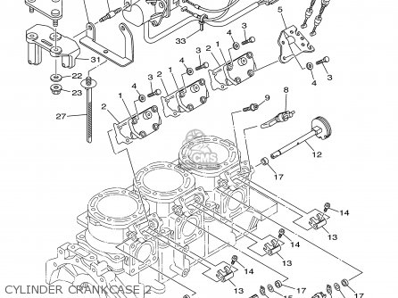 Yamaha GP1300-B/C-B 2003 USA CALIFORNIA parts lists and