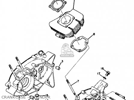 CRANKCASE - CYLINDER - GTMX 1974 USA
