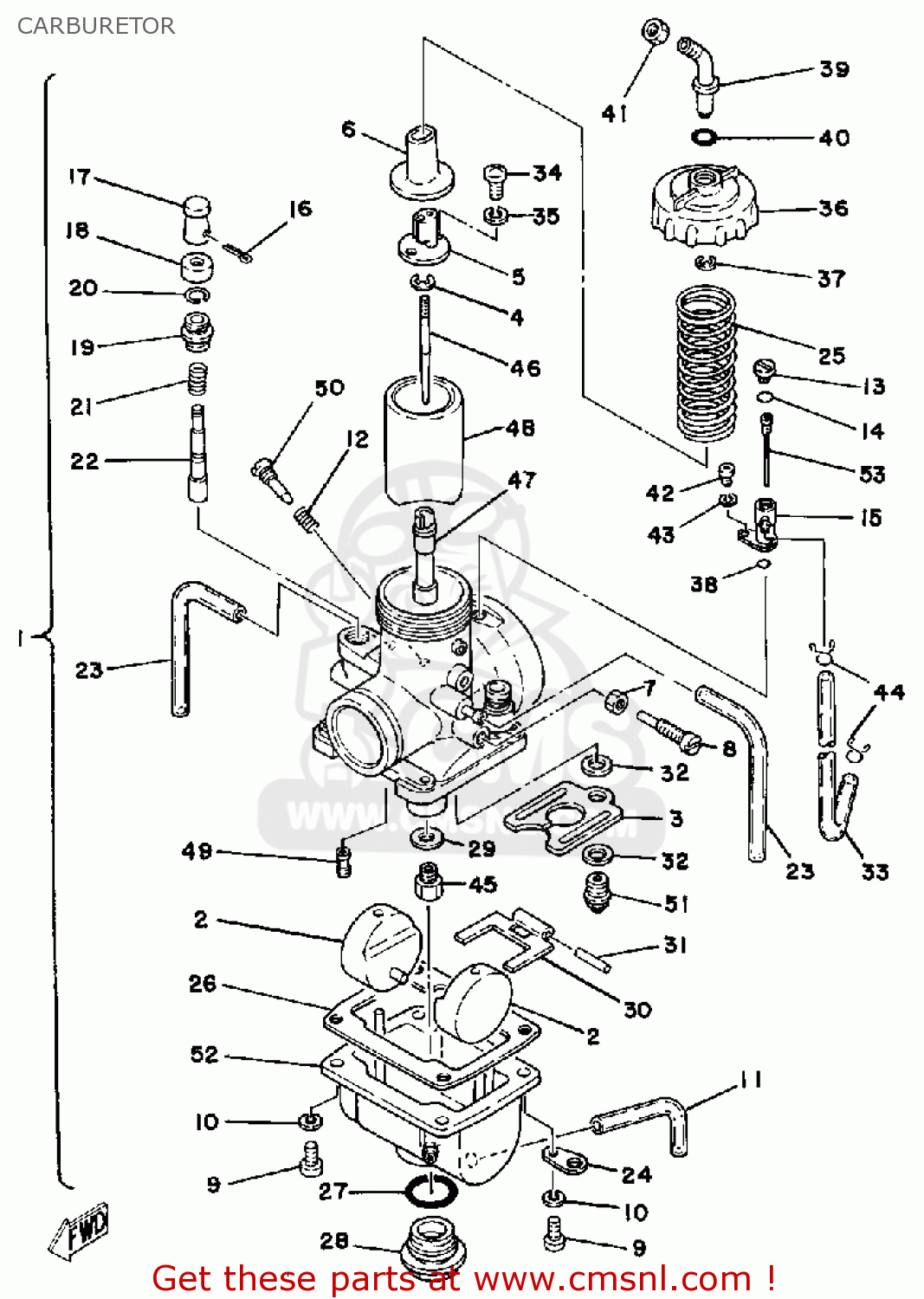 Yamaha It175 1981 (b) Usa Carburetor - Buy Original Carburetor Spares 