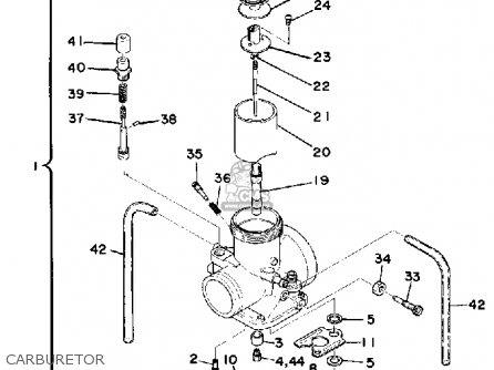 Yamaha IT400 1976 USA parts lists and schematics