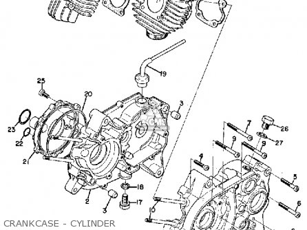 CRANKCASE - CYLINDER - JT2MX 1972 USA