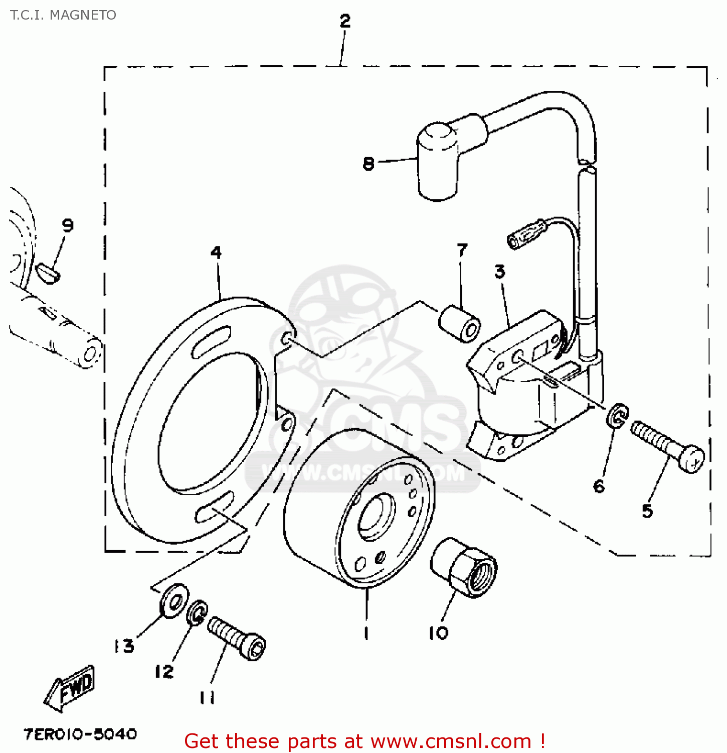 Yamaha KT100P (ENGINE) T.C.I. buy original T.C.I.