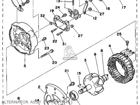 Yamaha L4 3.0 1990 Engine Parts Lists And Schematics