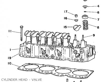 Yamaha L4 3.0 1990 ENGINE parts lists and schematics