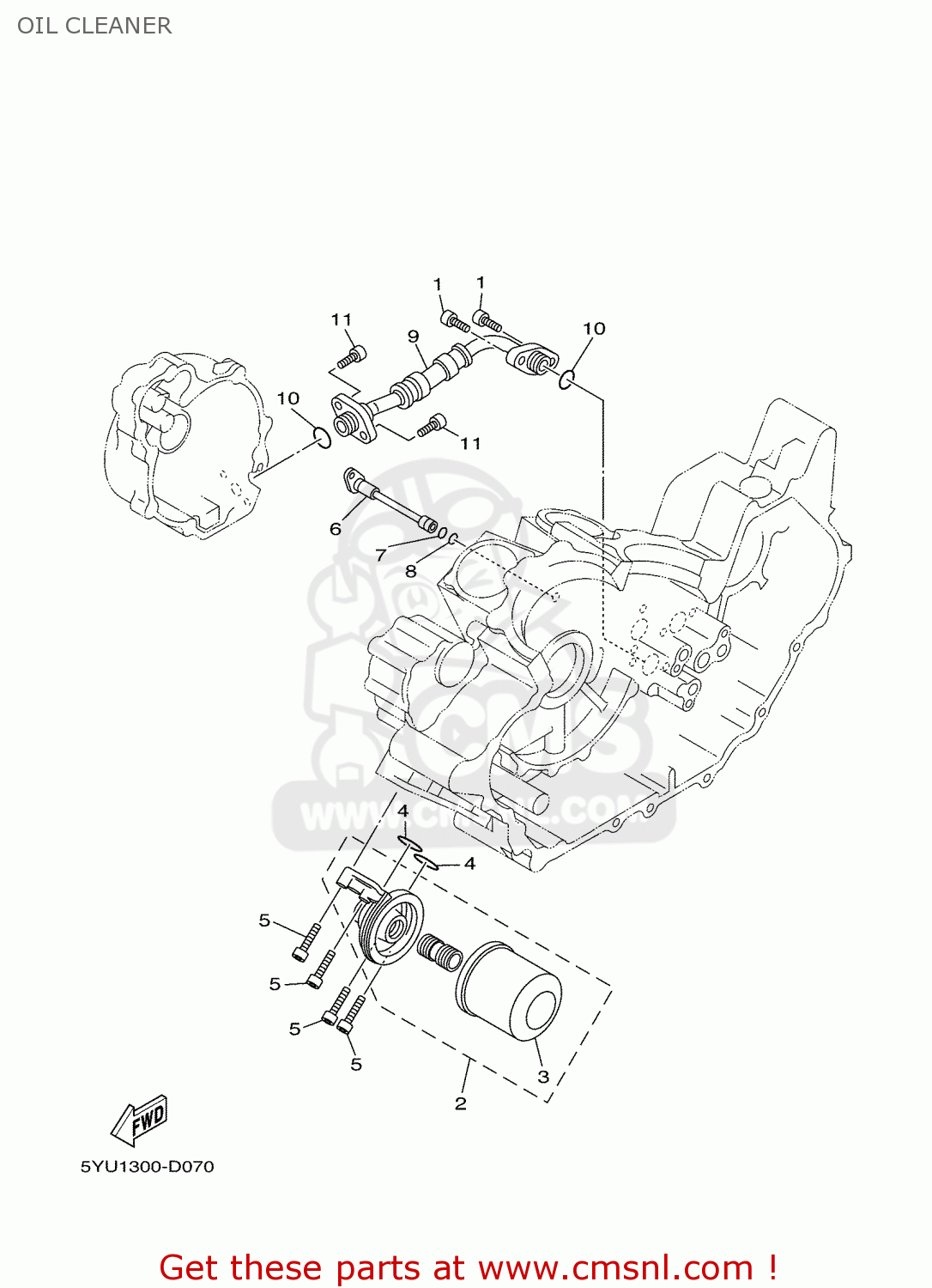 Yamaha MT01 2005 5YU1 EUROPE 1D5YU-351F1 OIL CLEANER - buy original OIL ...