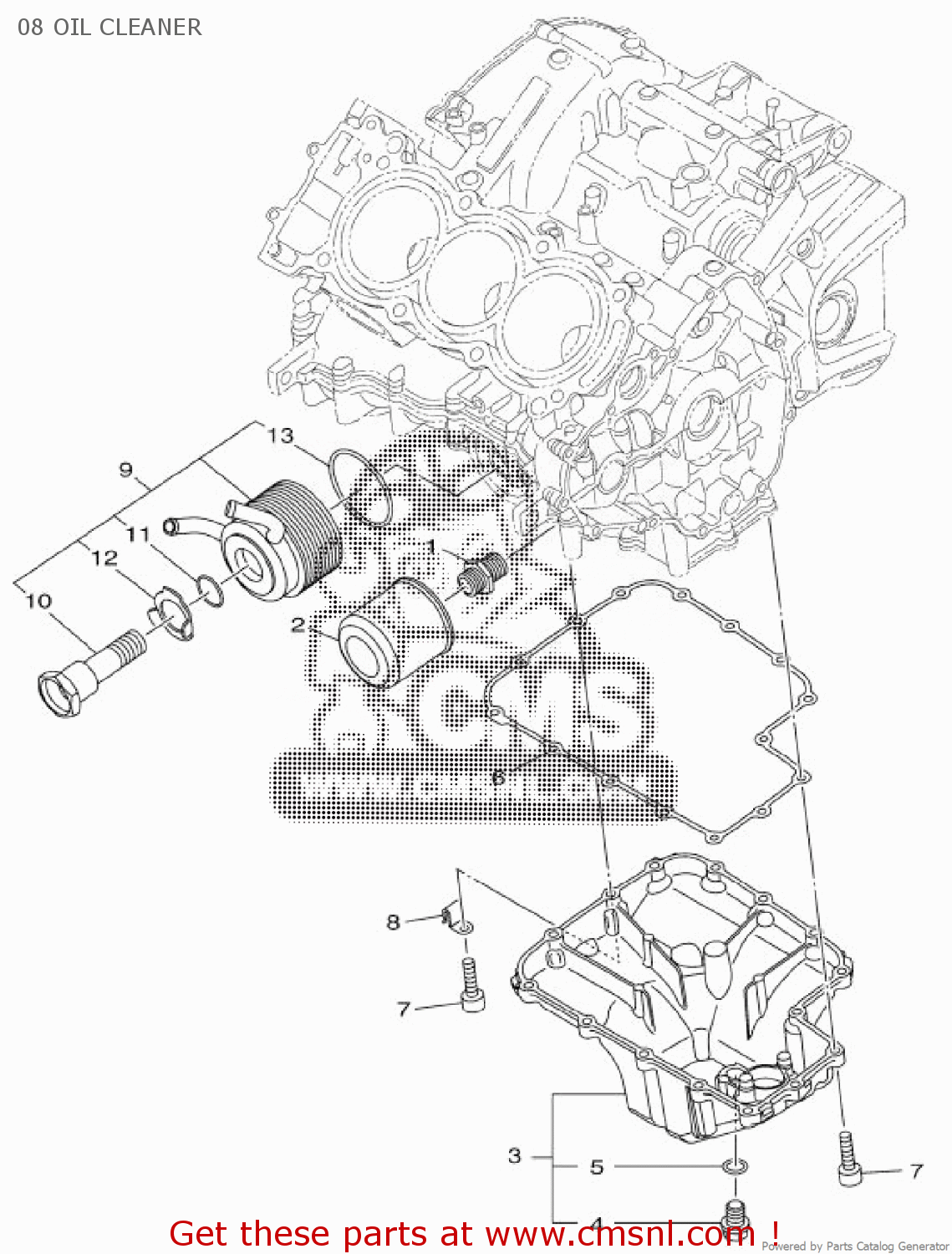 Yamaha MT09A MT09 ABS 2015 2DRJ EUROPE 1P2DR300EA 08 OIL CLEANER buy
