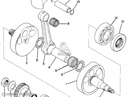 Yamaha MX360 1973 USA parts lists and schematics