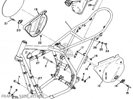 Yamaha MX360 1973 USA parts lists and schematics