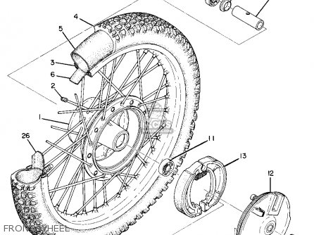 Yamaha MX360 1973 USA parts lists and schematics
