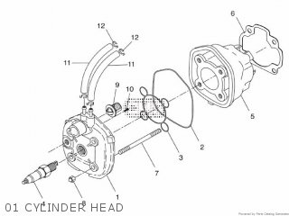 01 CYLINDER HEAD - NS50N 2014 1PL3 EUROPE AEROX NAKED 1N1PL-300E3