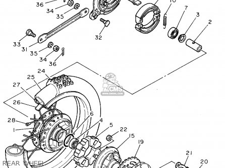 Yamaha PW80 1995 (S) USA parts lists and schematics