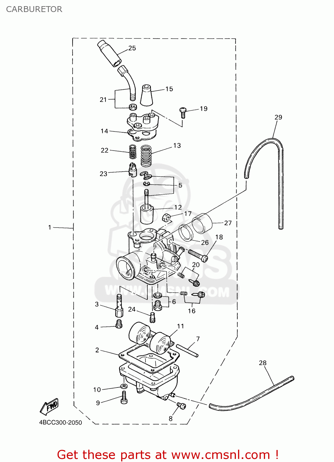 Yamaha pw80 online carb