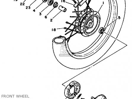 Yamaha PW80 YZINGER 1983 (D) USA parts lists and schematics