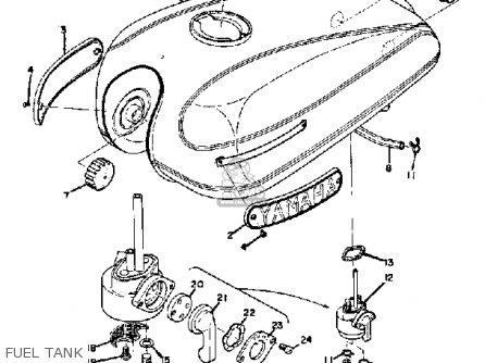 Yamaha R5 1970 USA parts lists and schematics
