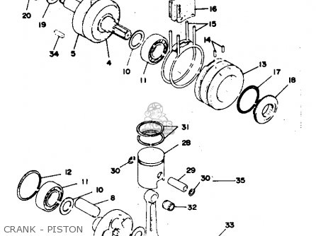 Yamaha RD125 1976 USA parts lists and schematics