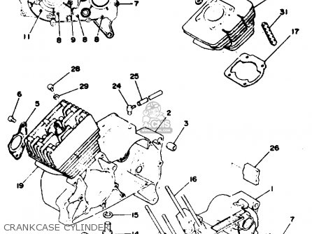 Yamaha RD125 1976 USA parts lists and schematics