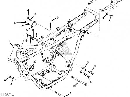 Yamaha RD250 1973 USA parts lists and schematics