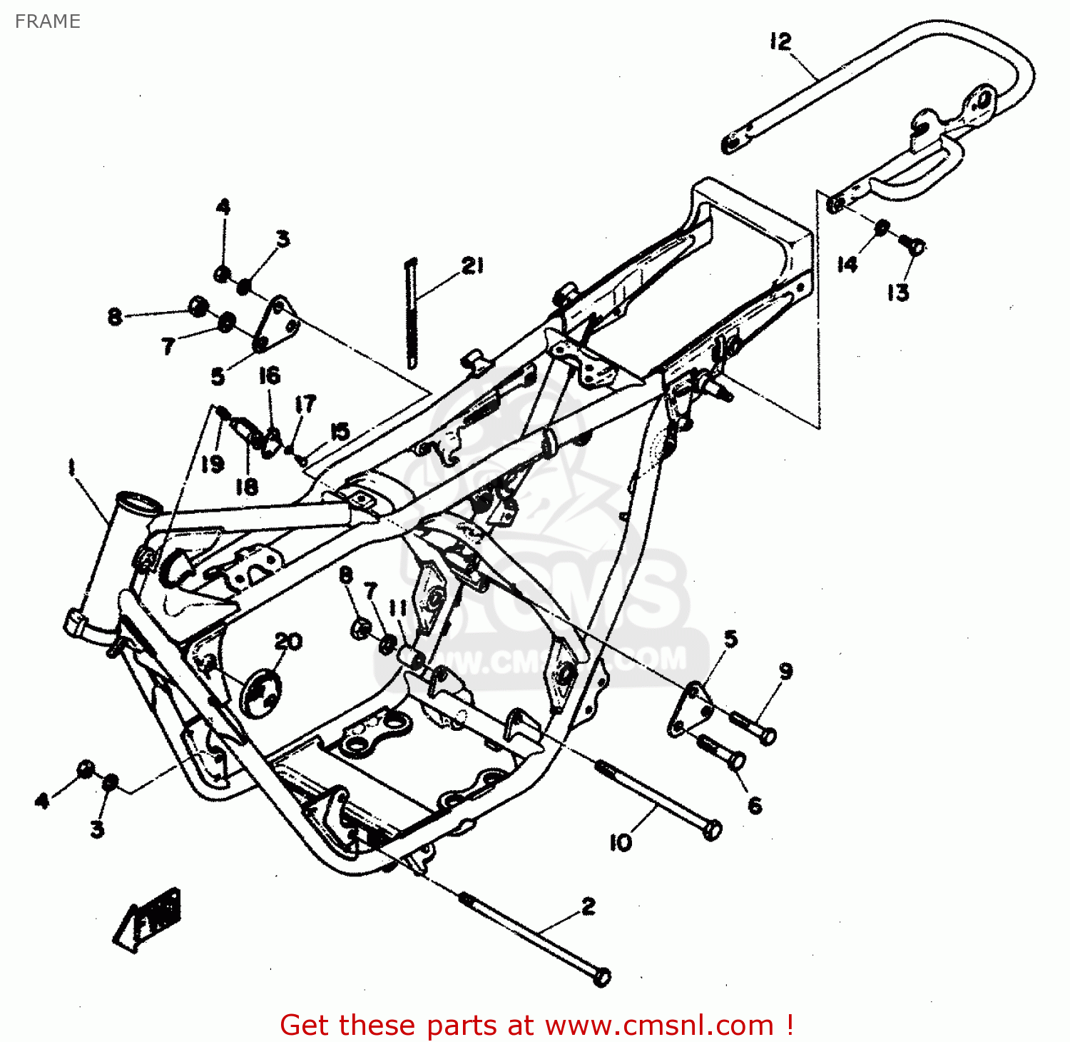 Yamaha RD350 1974 RD1 EUROPE 24RD0-300E1 parts lists and schematics