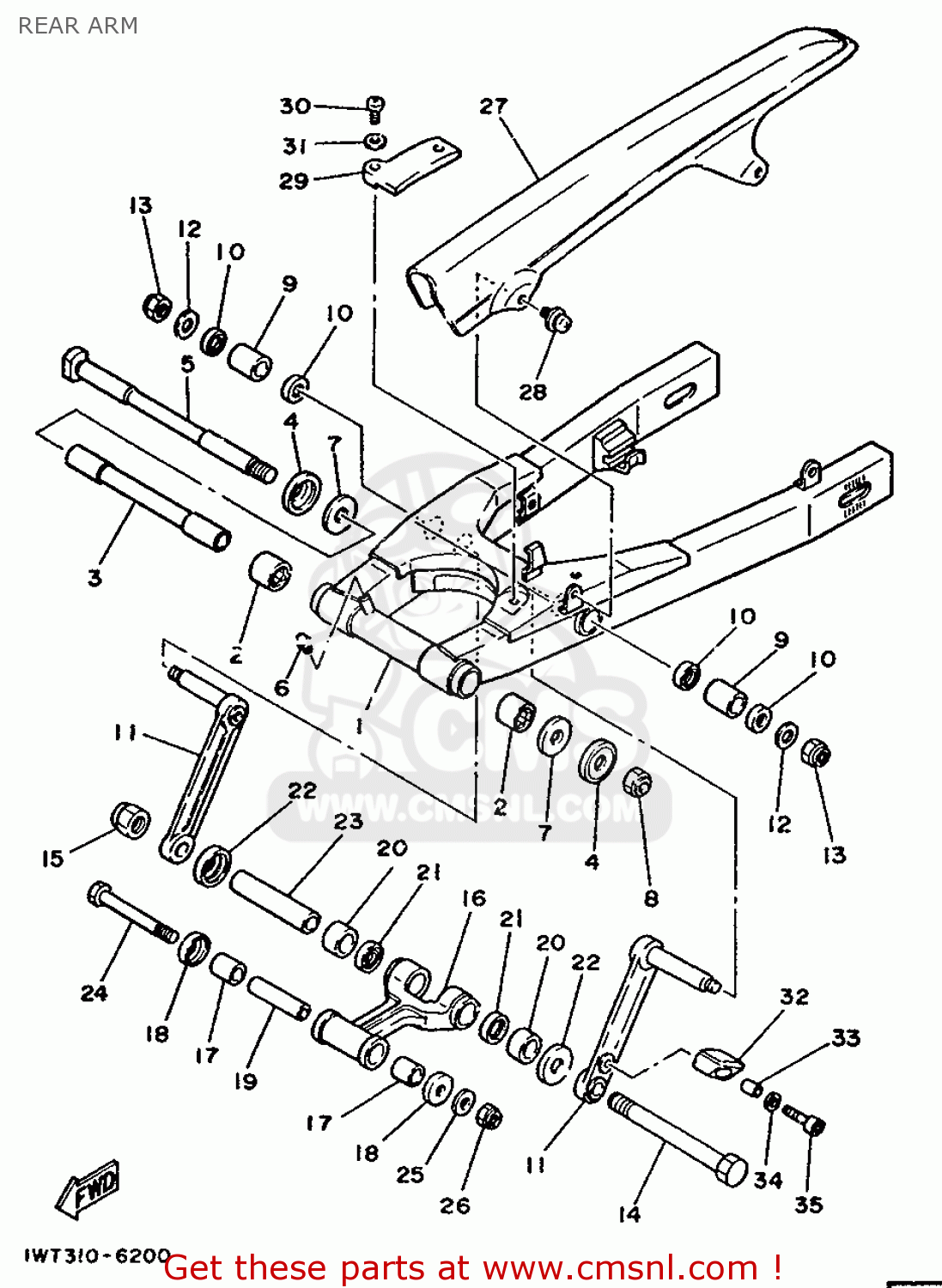 Yamaha RD350LC (20KW) 1986 1XE GERMANY 261XA332G1 REAR ARM buy
