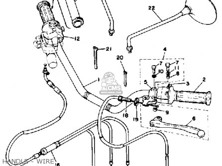 Yamaha RD400 1976 USA parts lists and schematics