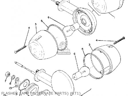 Yamaha RT1 1970 USA parts lists and schematics