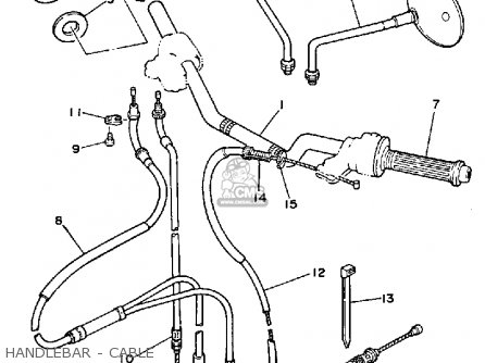 Yamaha RZ350 1985 (F) USA parts lists and schematics