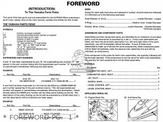 Yamaha SJ700AZ SUPERJET GM6K 2001 USA parts lists and schematics