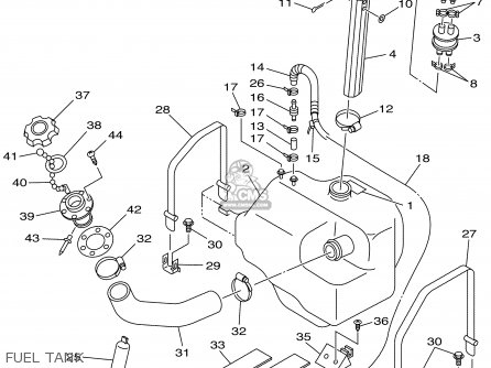 Yamaha SJ700AZ SUPERJET GM6K 2001 USA parts lists and schematics