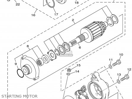 Yamaha SJ700AZ SUPERJET GM6K 2001 USA parts lists and schematics