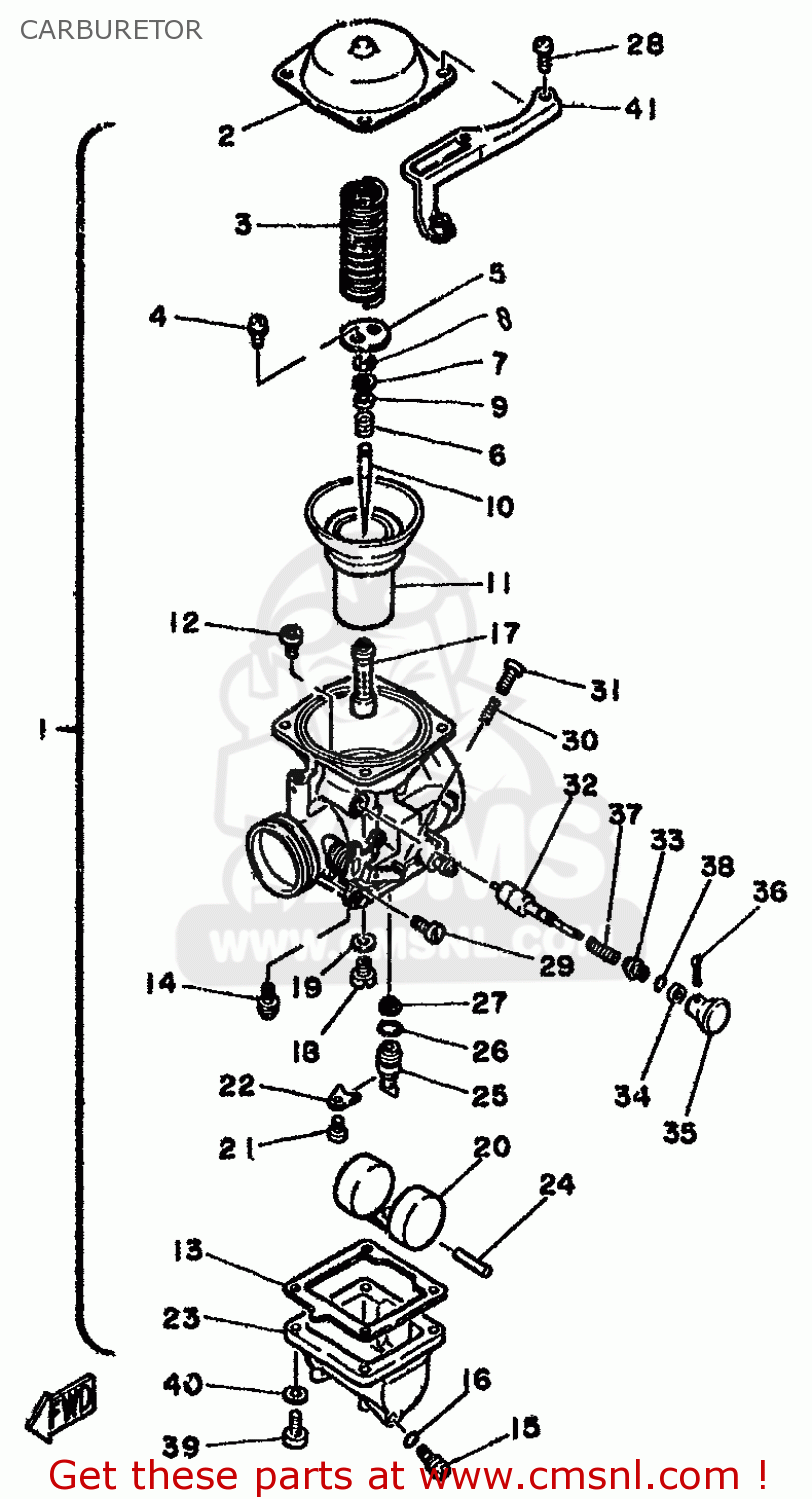 Yamaha deals sr250 carburetor