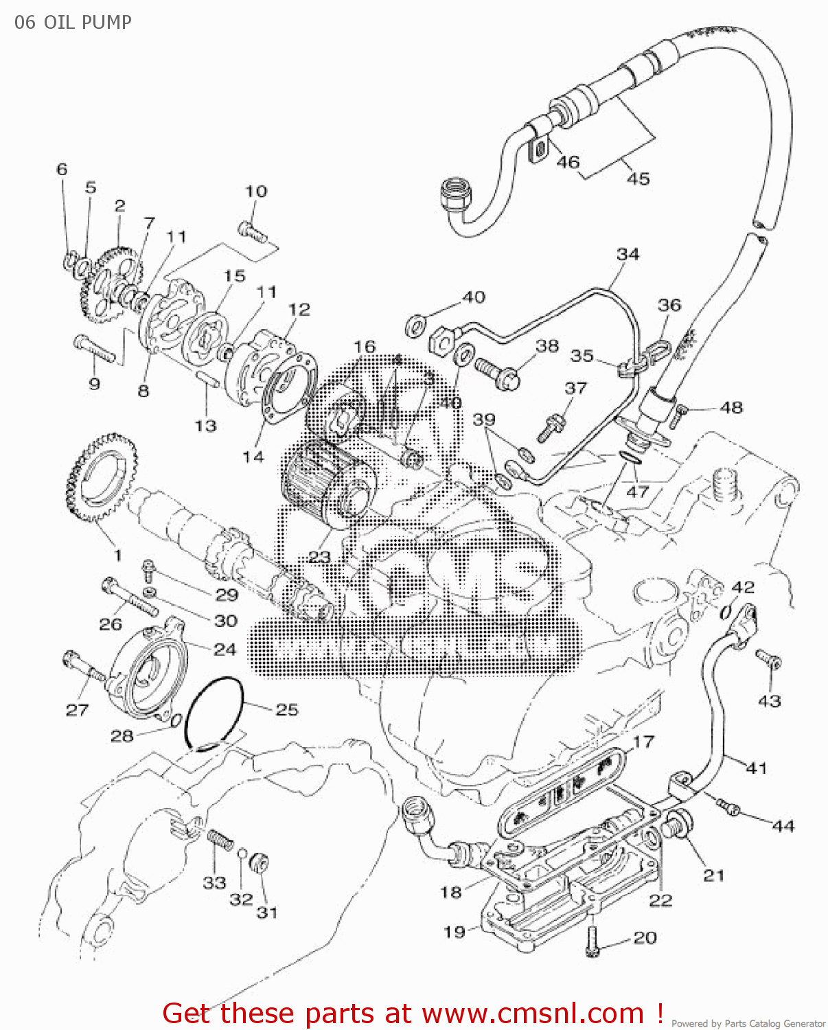 Yamaha Sr400 2016 2rdb Europe 1r2rd-300e1 06 Oil Pump - Buy Original 06 